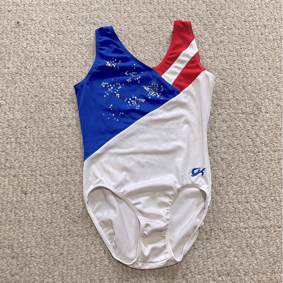 American Flag GK Elite Gymnastics Leotard AS - Picture 6 of 6